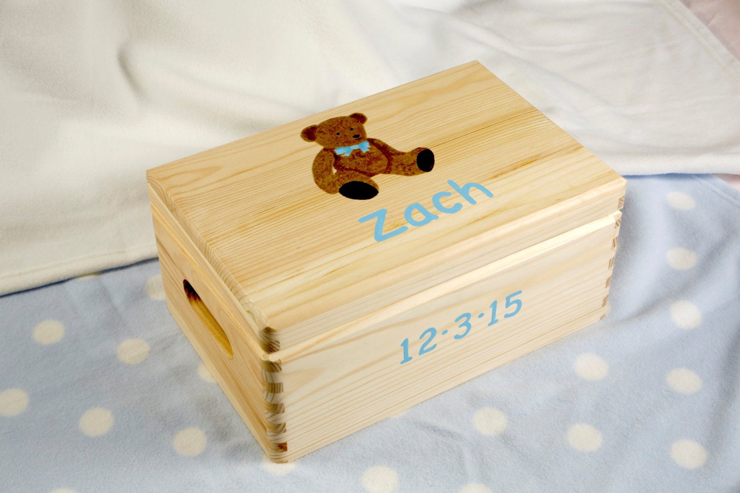 Baby Memory Box Baby Keepsake Box Personalised Wooden