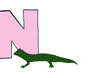Animal Alphabet - N for Newt