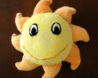 Sun Plush, Soft Toy, Sun stuffed animal, Cuddle Plush, Custom Plush, Personalized Stuffed Animal, Custom Stuffed Animal