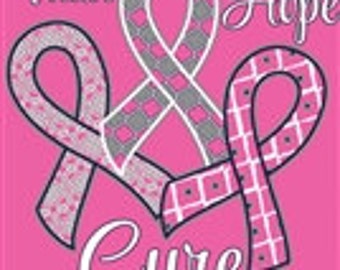 Like Simply Southern, Southern Couture, Faith Hope Cure - Neon Pink, Fall 2016, Comfort Collection, Long Sleeve, Short Sleeve