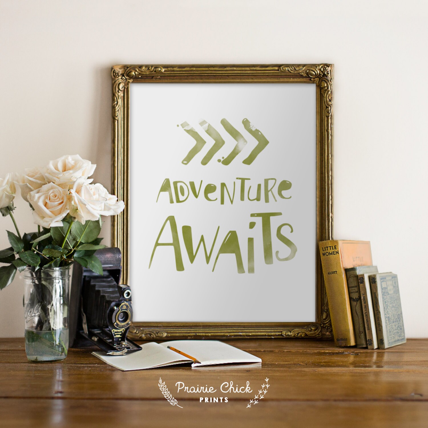 Adventure Awaits Wall Art / Childrens room decor / Nursery