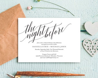 Rehearsal Dinner Invitation, Rehearsal Dinner Invitation Printable, Rehearsal Invitation, Dinner Invite, PDF Instant Download #BPB310_9
