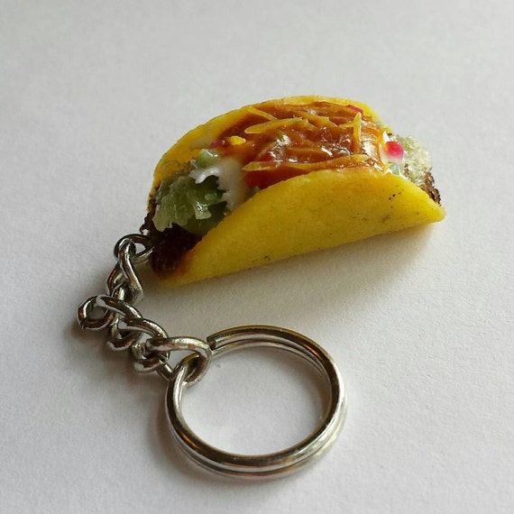 Taco Keychain by mistysminis on Etsy