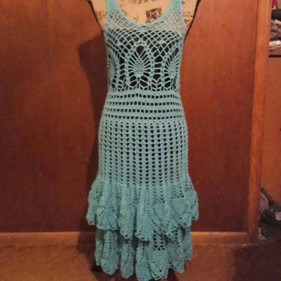 Items similar to Hand Crochet Pineapple Dress on Etsy
