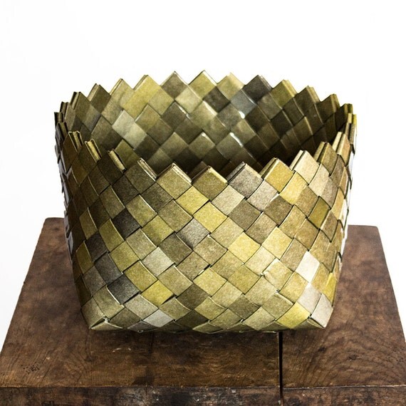 Recycled Paper Basket Moistureproof Storage Basket by ClutteryBarn