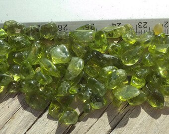 Rough peridot, raw peridot, peridot crystals, august birthstone, peridot nuggets, peridot gemstone, tumbled peridot, stones, peridot chips