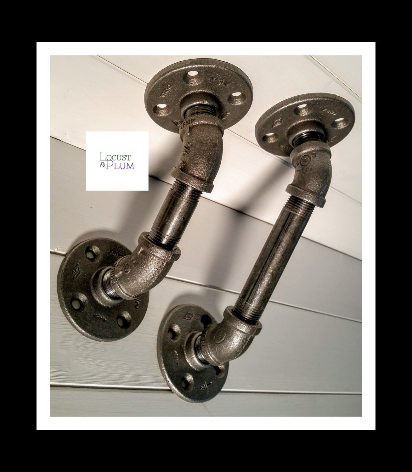 Industrial Shelf Brackets 45 Degree Steampunk Shelf