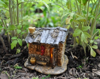 Fairy House With Light, Fairy Garden Miniatures+Fairy Garden Supplies+Fairy Garden Accessories+Fairy Garden Figurine