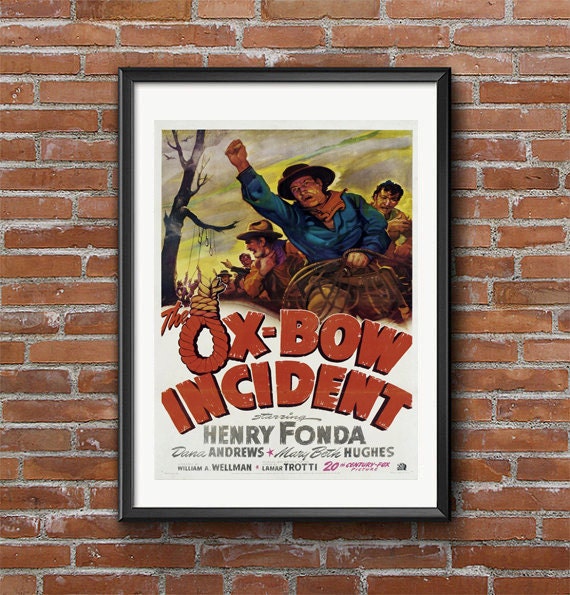 The Ox-Bow Incident Vintage Movie Poster by MarksVintagePosters