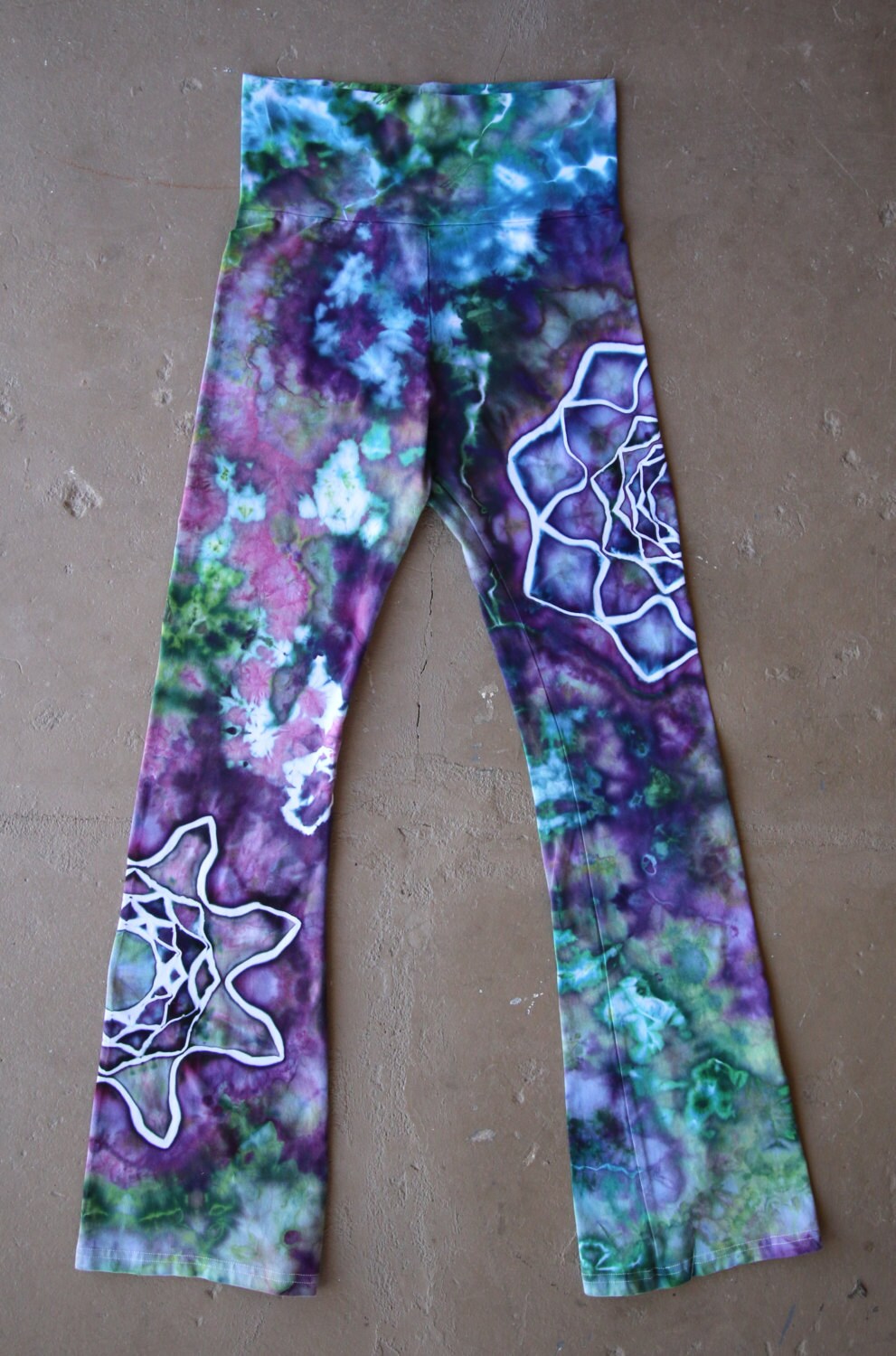Hand Dyed American Apparel Yoga Pants Tie Dye Yoga Pants