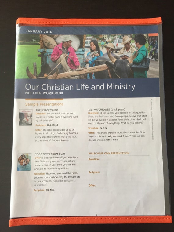 Our Christian Life and Ministry Meeting Workbook Vinyl Cover