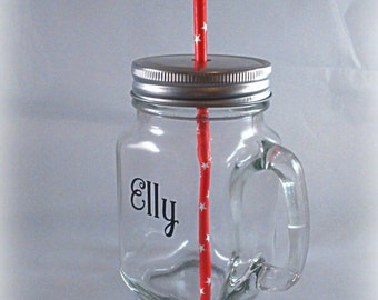 Mason jar, personalised jar, gift for children, gift for women, hen night, cocktail glass, personalised gift, party glass, favours