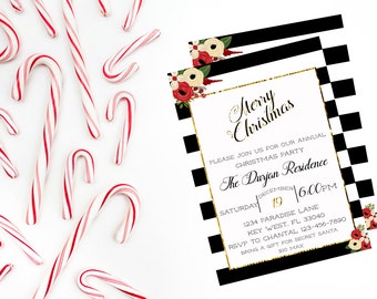 Merry Christmas Holiday Party Invitation