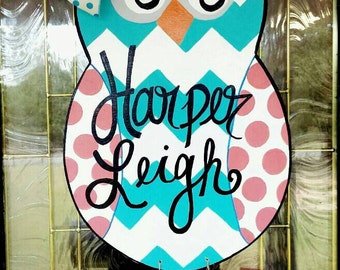 Owl Door Hanger, Hospital Door Hanger, Nursery Door Hanger