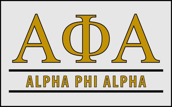 Alpha Phi Alpha Custom Line Decal