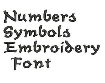 Machine Embroidery Font Designs Font Letters Numbers by 5SHP