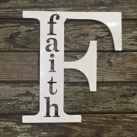 Items similar to Faith wall hanging on Etsy