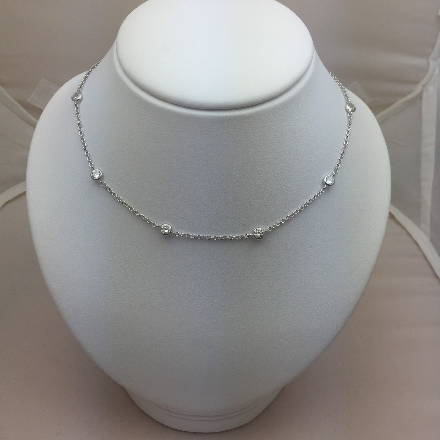 Diamonds by the Yard Look Alike Necklace 18 inches long