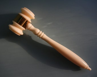 Lucite Gavel ~ Royal Neighbors of America ~ Oracle 1966 ~ Insurance Company Advertising Item