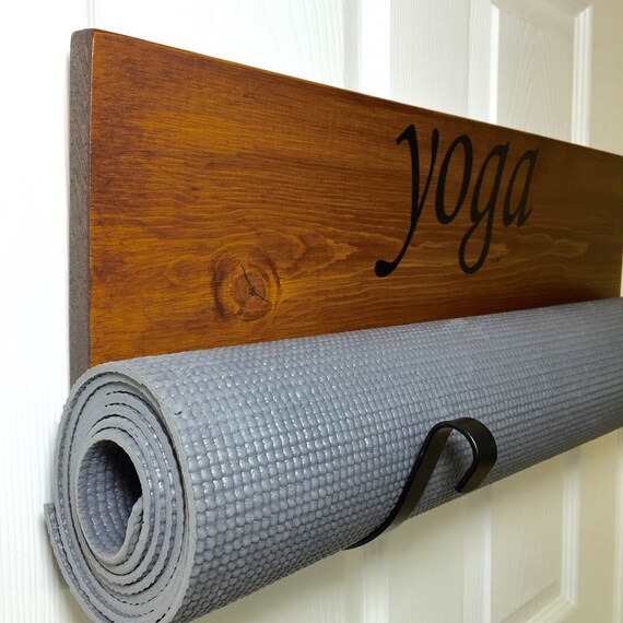 yoga home decor handmade yoga rack yoga mat holder