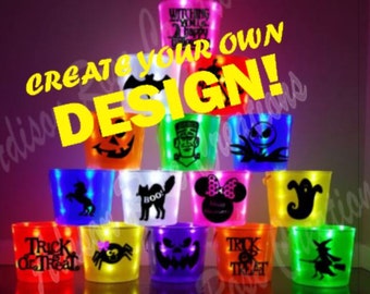 Light Up Halloween Bucket CREATE your own DESIGN