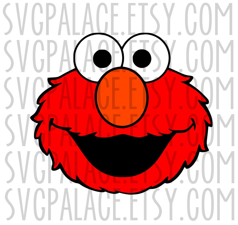 Download Elmo Face SVG Cut File. Cricut Explore. SCAL. MTC. Silhouette.