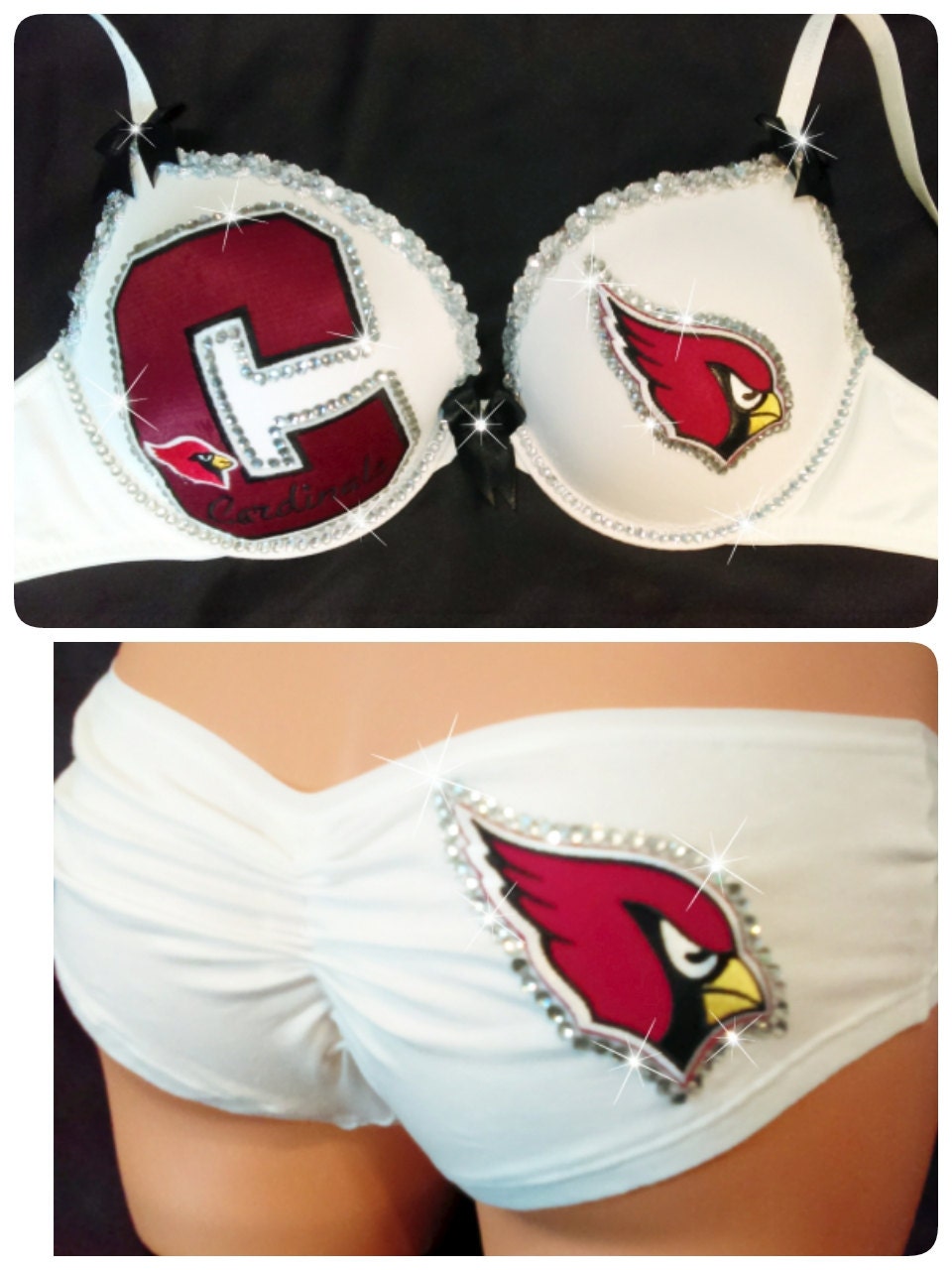 NFL bra setArizona Cardinals lingerieArizona by sparklebraz
