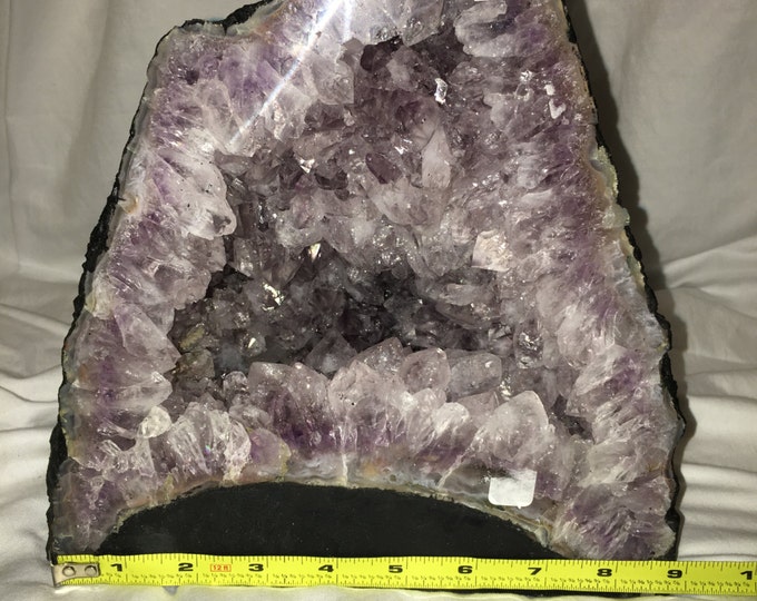 Amethyst & Quartz Crystal Geode- AAA Grade from Brazil Amethyst Crystal \ Reiki \ Healing Stone \ Amethyst Geode \ Raw Amethyst \ Chakra