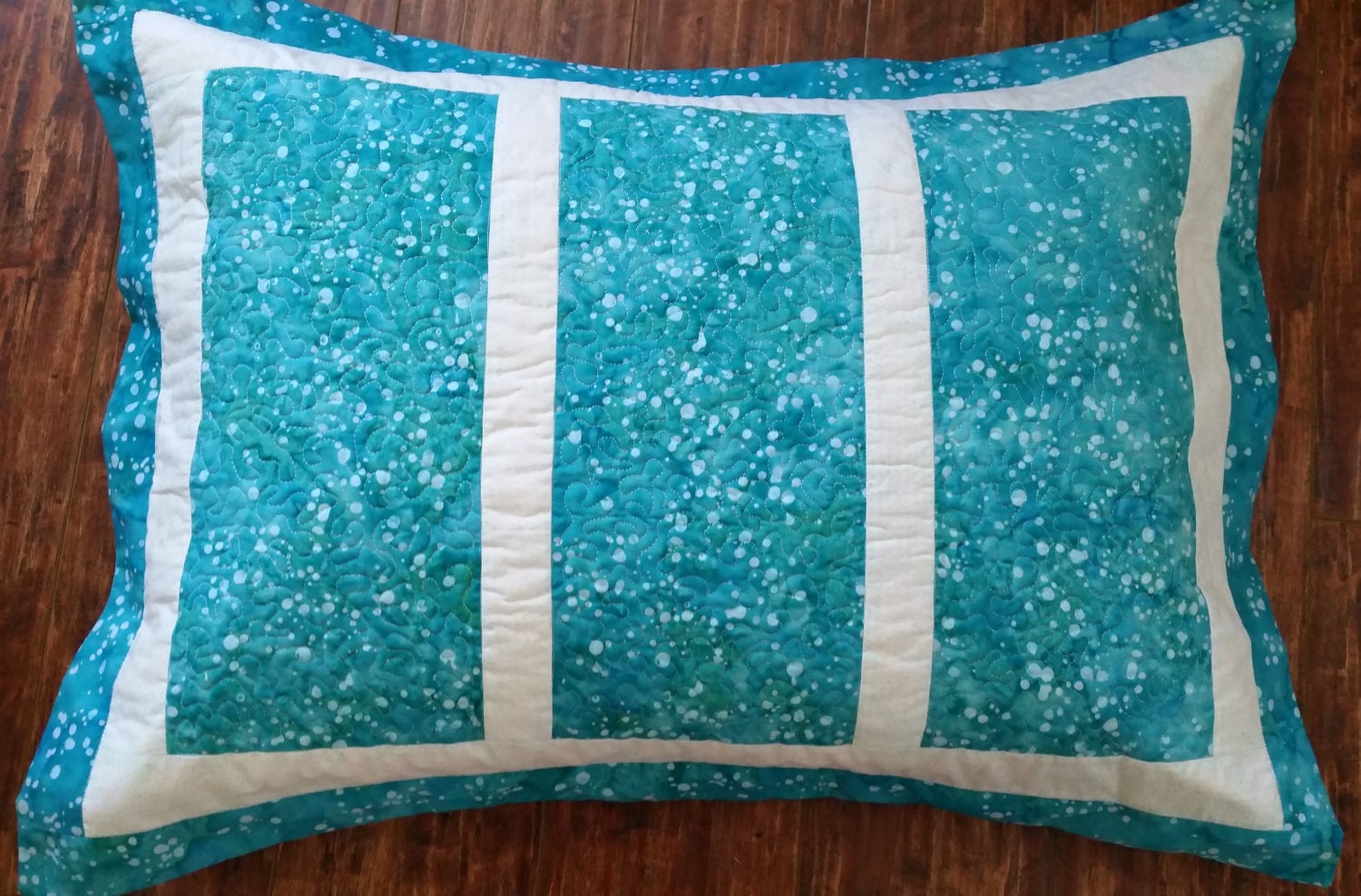 Quilted Pillow Sham Quick & Easy Pattern Downloadable PDF file with