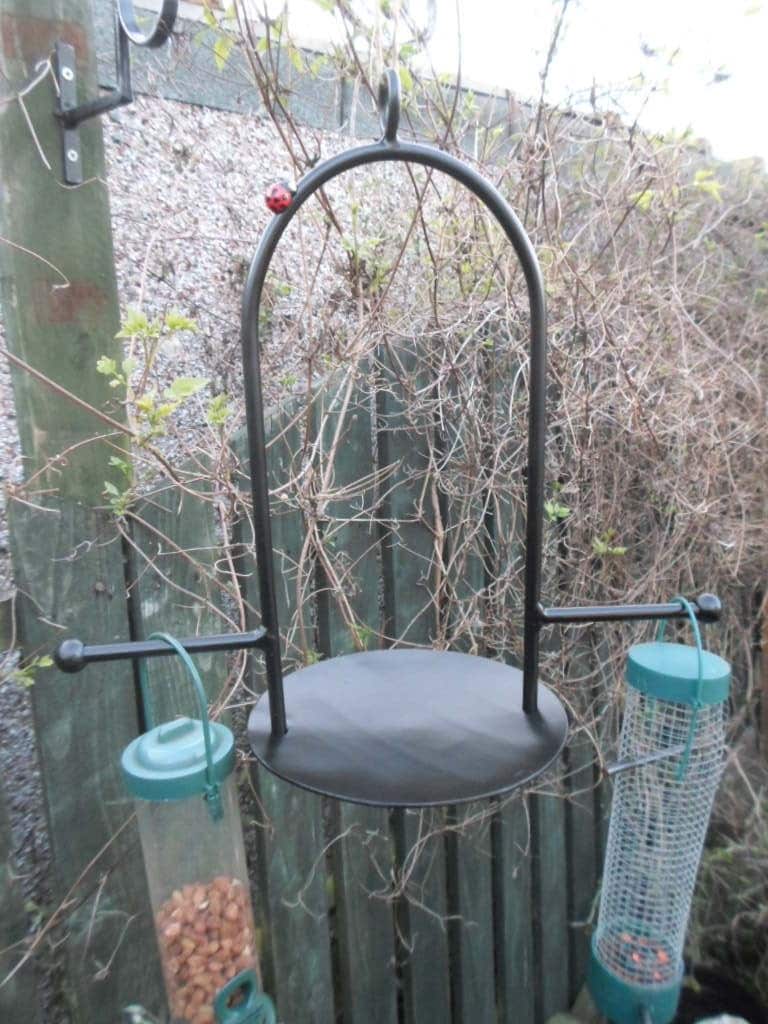 Wrought Iron Steel Custom Made Hanging Bird Feeder