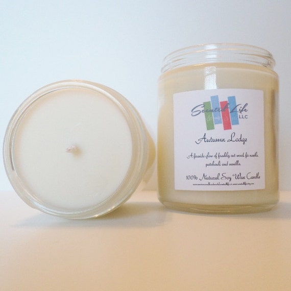 Autumn Lodge Candle Soy Candle Eco Friendly Candle 8 Ounce