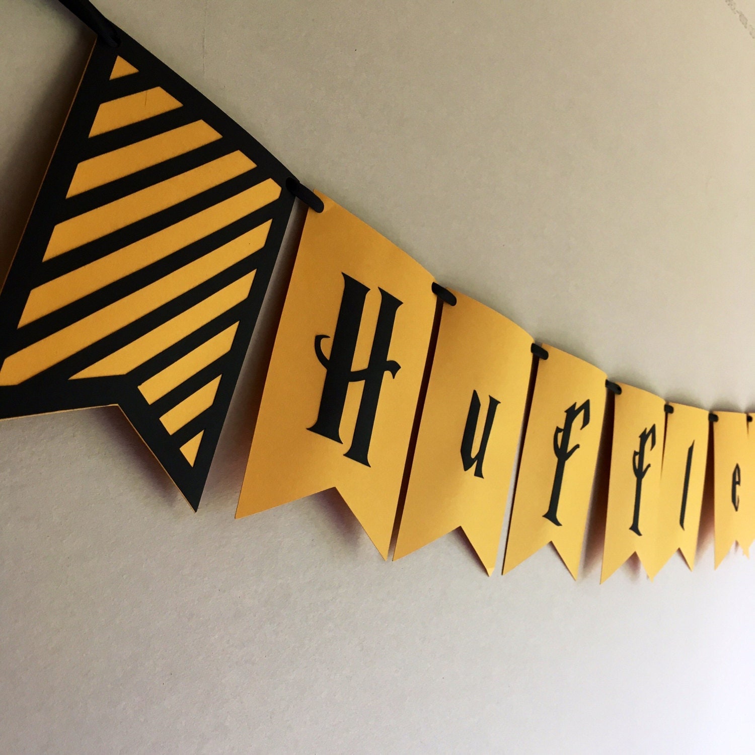 Hufflepuff Hogwarts House Banner Harry Potter Bunting