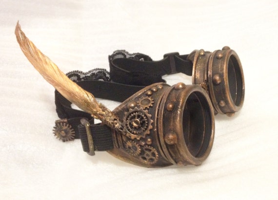 STEAMPUNK Goggles Comic Con Goggles Burning Man Goggles Mashup Mad Max Goggles, Industrial Goth, Cosplay, Halloween, Welding Goggles by FromThePerch steampunk buy now online