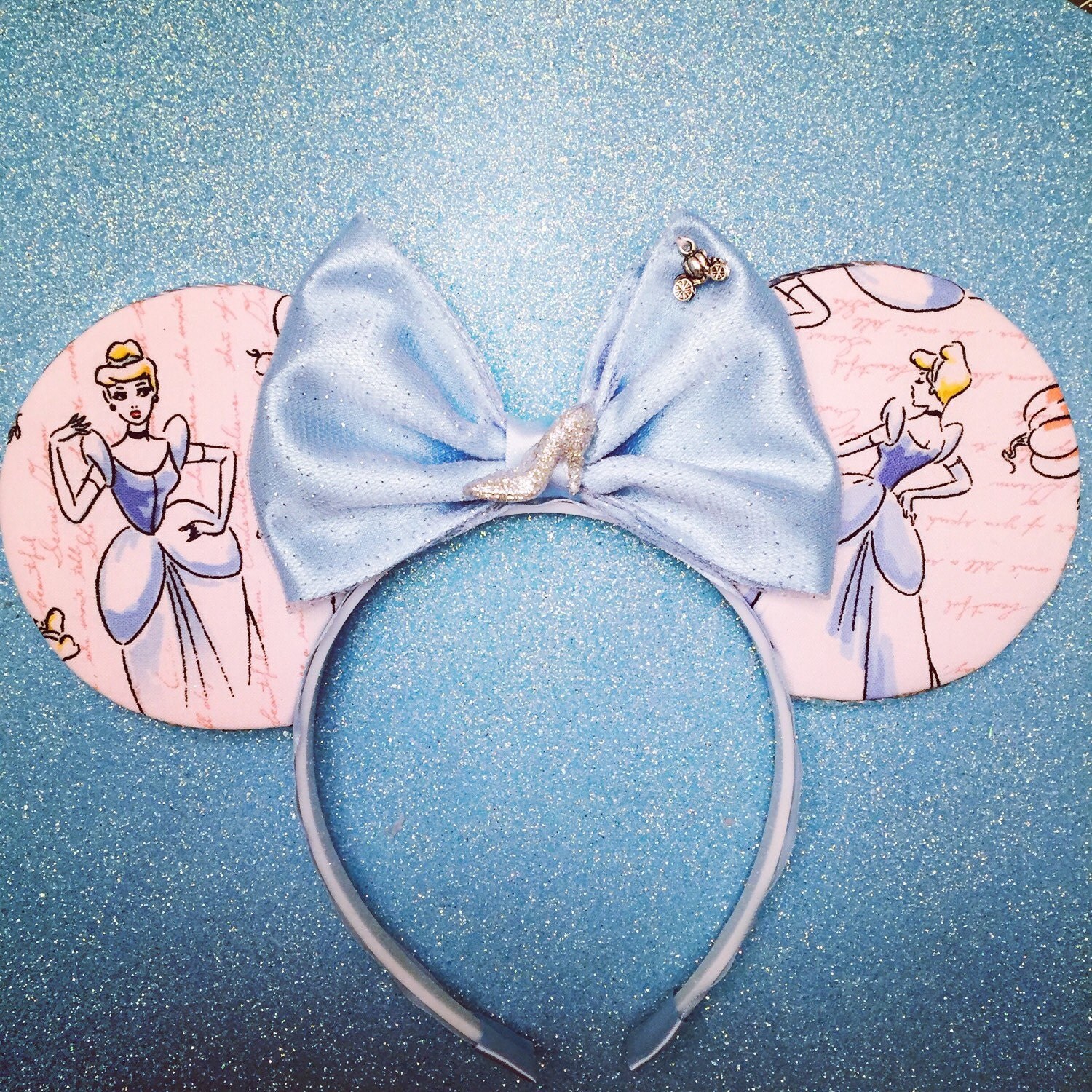 Cinderella Mickey Ears by OnceUponAStitch3 on Etsy
