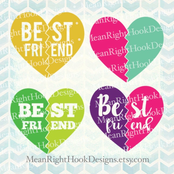 Download Best Friend SVG heart svg shirt design for by MeanRightHookDesigns