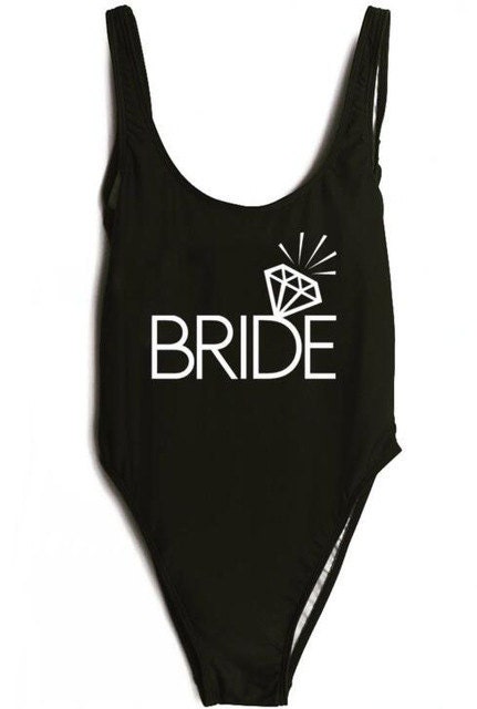 Bride Swim Suit Bathing Costume Bachelorette Hens Night