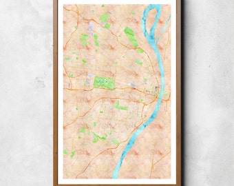 Map of St. Louis | St. Louis | St. Louis Art | St. Louis Map | St. Louis Print | St. Louis Decor | St. Louis Gift