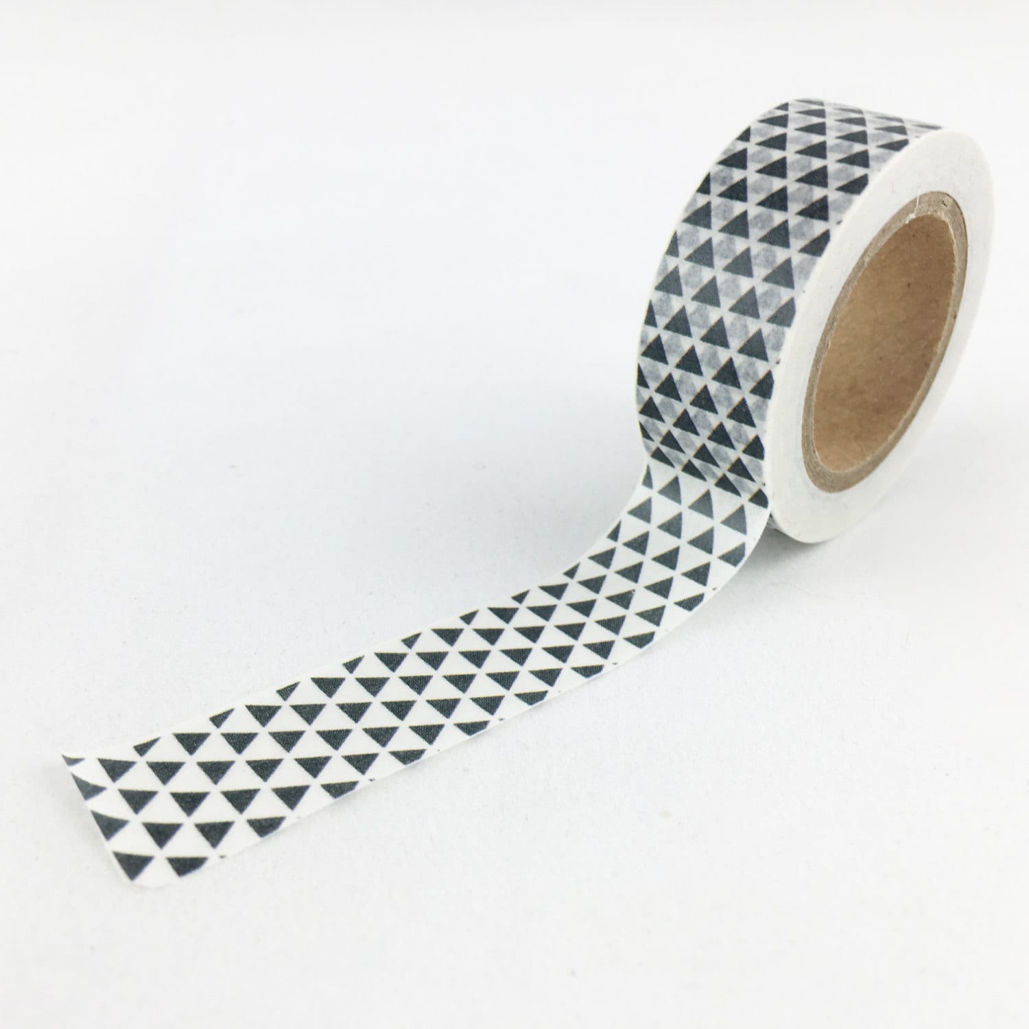 Black Tiny Triangle Pattern Washi Tape // 15mm // Paper Tape