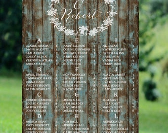 Rustic Seating Chart 5