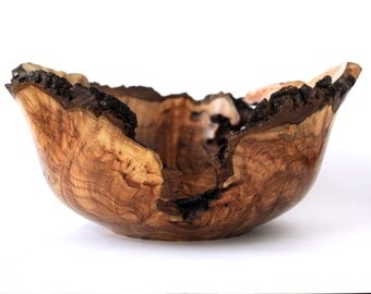 Large Natural Edge Maple Burl Wood Bowl-Large-Hand Turned-Wedding Gift-Centre Piece-Kitchen Gourmet