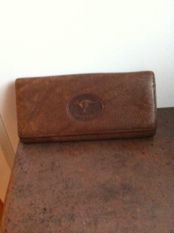 Vintage Womens Wallet Australian Brown Genuine Leather
