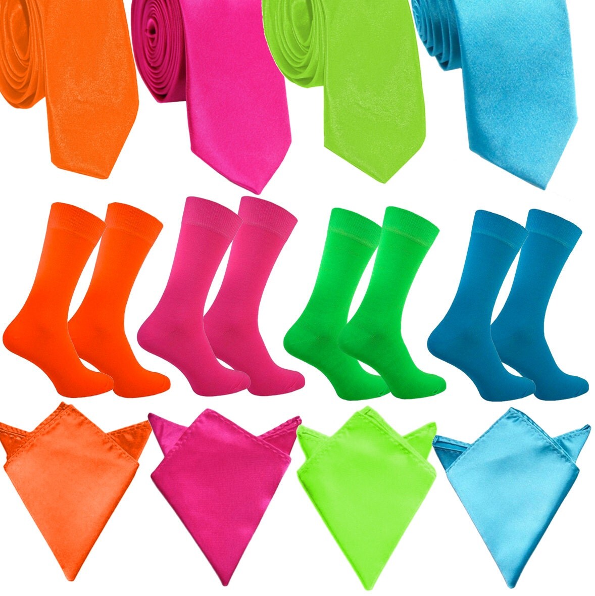 matching tie socks and pocket square