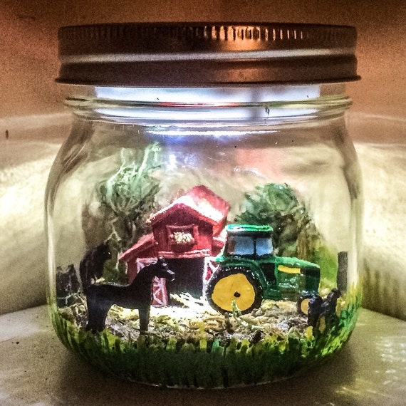 Farm theme LED Night Light John Deere inspired night Light