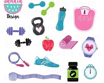15 Fitness Clipart Workout Yoga Mat Kettlebell Personal And Comercial Use 15 Fitness Clipart Workout Yoga Mat Kettlebell Personal And Comercial Use