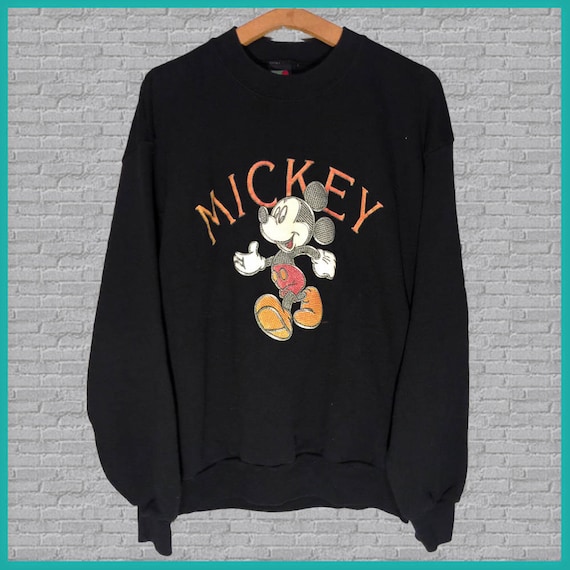 Vintage Disney Mickey Mouse Crewneck Sweatshirt Large