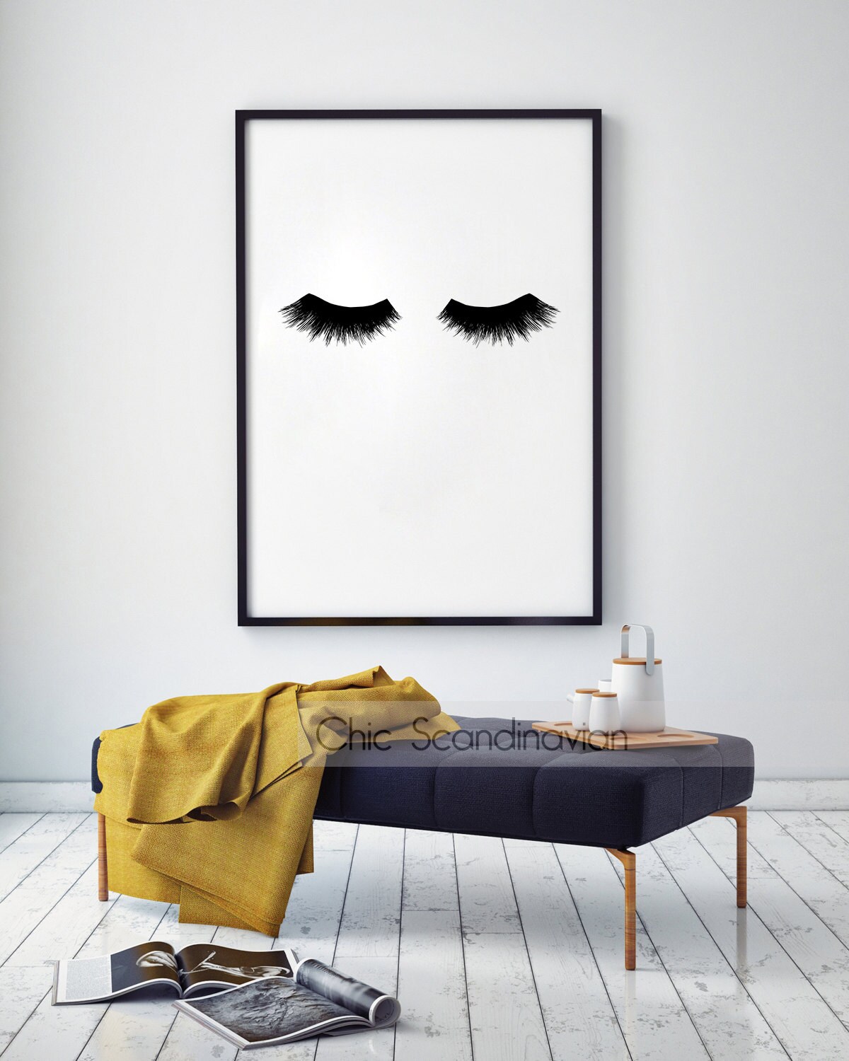 Lashes Print Lashes Wall Art Fashion Wall Art by ChicScandinavian