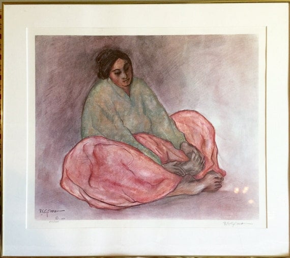 Rare R C Gorman Ltd. Edition Original 1977 Lithograph Signed