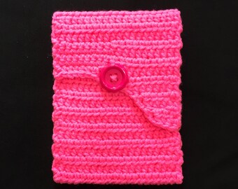 Crochet Kindle Cozy, Crocheted Kindle Case, Nook Sleeve, Crocheted Nook Case