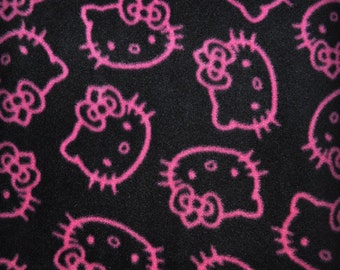 Hello Kitty Faces Fleece Fabric Print (By The Yard)
