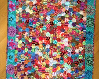 Hexagons in bright colors